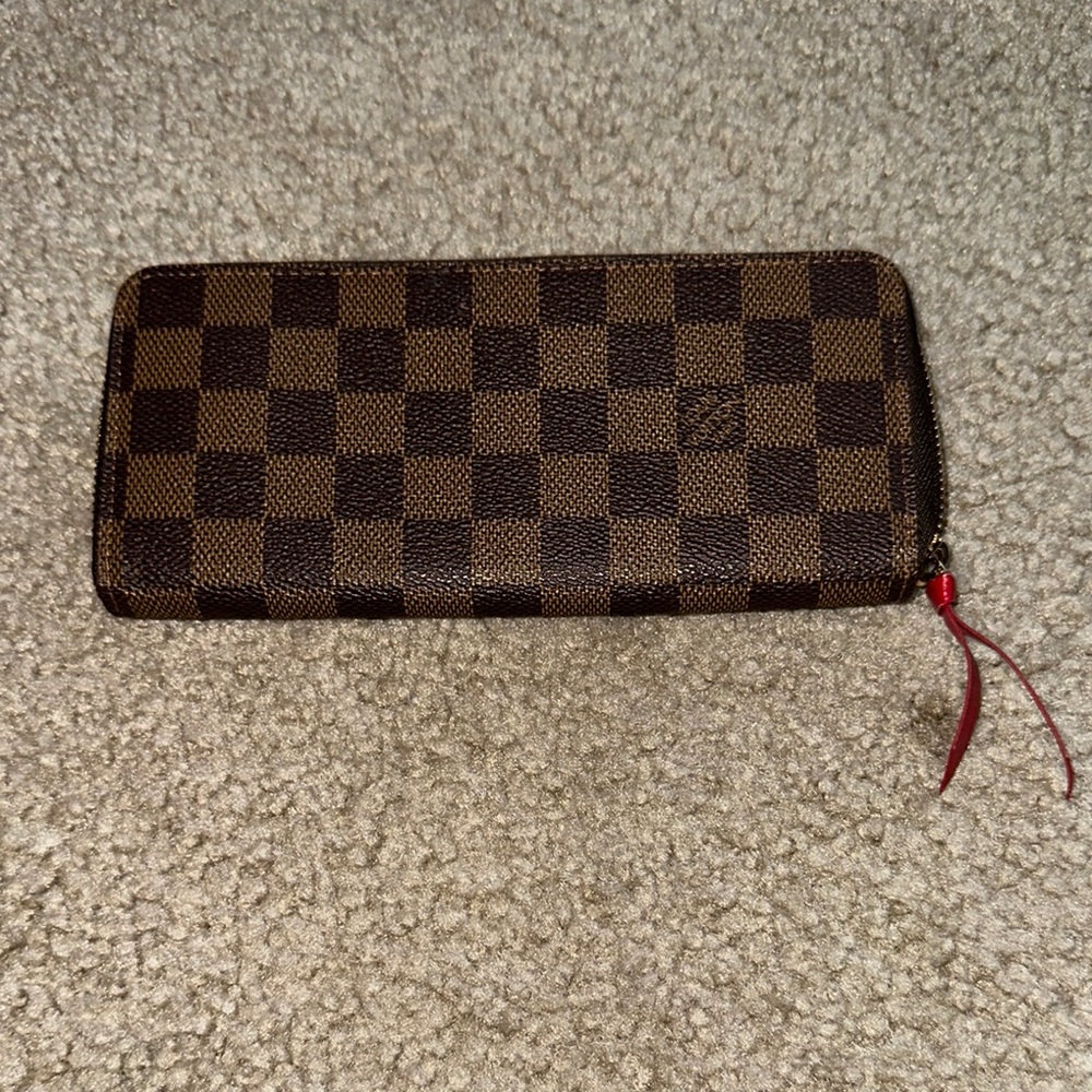 Louis Vuitton Damier Ebene Clemence Zip Wallet